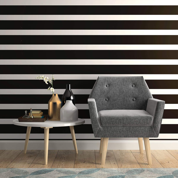 Striped Wallpaper  Pinstripe  Wide Stripe  Vertical  Horizontal