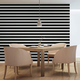 Black and White Striped Removable Wallpaper 20 3| Walls By Me