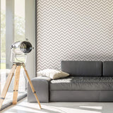 Black Chevron Peel and Stick Removable Wallpaper