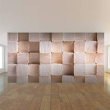 Tan Log Peel and Stick Removable Wall Mural 0480