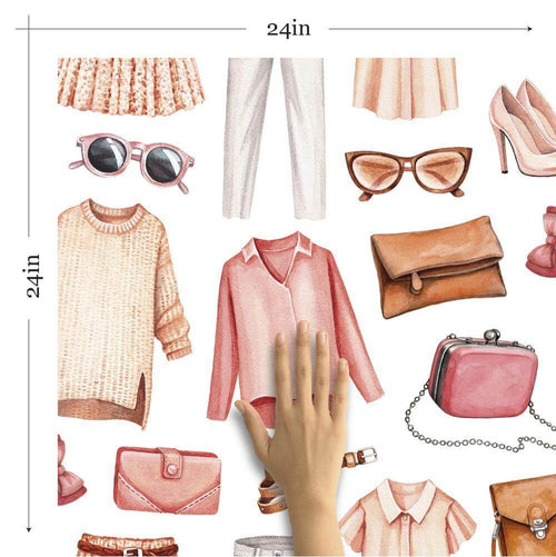 White and Pink Vintage Teens Removable Wallpaper 5930| Walls By Me