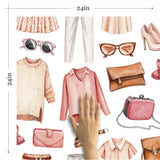 White and Pink Vintage Teens Removable Wallpaper 5930| Walls By Me