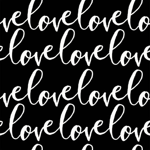 White and Black Handwriting Teens Peel and Stick Removable Wallpaper