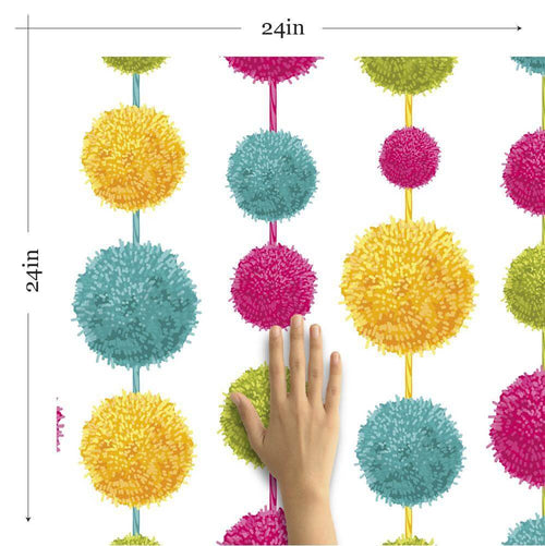 Gold and Fuchsia Retro Teens Removable Wallpaper 6125| Walls By Me