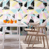 White and Yellow Geometric Teens Removable Wallpaper 3062| Walls By Me