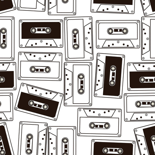 White Retro Teens Removable Wallpaper 0787| Walls By Me