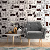 White Retro Teens Removable Wallpaper 0787| Walls By Me