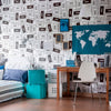 White Retro Teens Removable Wallpaper 0787| Walls By Me