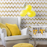 Gold Stripes Teens Removable Wallpaper 0043| Walls By Me