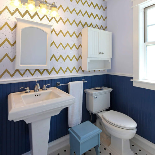 Gold Stripes Teens Removable Wallpaper 0043| Walls By Me