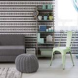 Charcoal and Gray Geometric Teens Removable Wallpaper 2959| Walls By Me