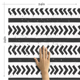 Charcoal and Gray Geometric Teens Removable Wallpaper 2959| Walls By Me