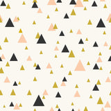 Peach or Yellow Geometric Teens Peel and Stick Removable Wallpaper