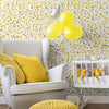 Yellow Bubbles Teens Peel and Stick Removable Wallpaper