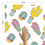 Yellow and Purple Tropical Teens Removable Wallpaper 3052| Walls By Me