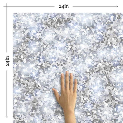 Silver Stars Teens Removable Wallpaper 2634| Walls By Me