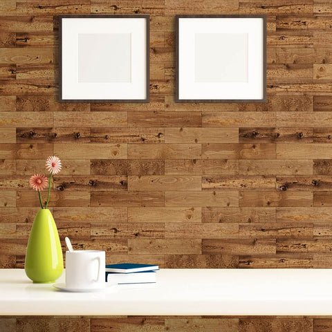 Brown Wood Texture Peel and Stick Removable Wallpaper