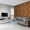 Brown Wood Texture Peel and Stick Removable Wallpaper
