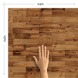 Brown Wood Texture Peel and Stick Removable Wallpaper