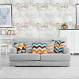 White and Orange Brick Texture Removable Wallpaper 1046| Walls By Me