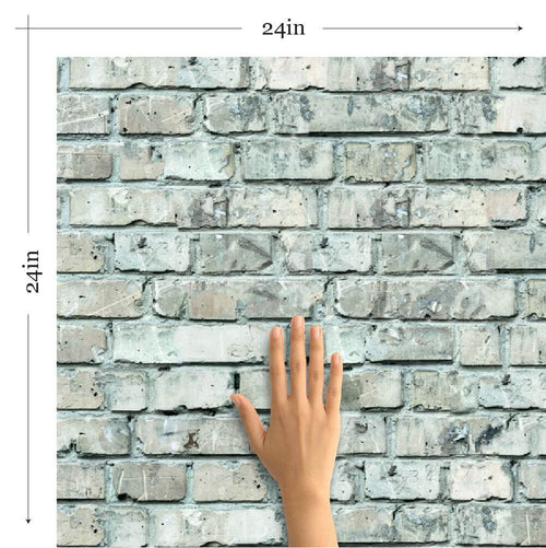 Turquoise Brick Texture Removable Wallpaper 8923| Walls By Me