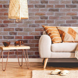 counter with Red Brick Peel and Stick Removable Wallpaper