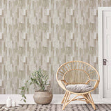 Brown Wood Peel and Stick Removable Wallpaper