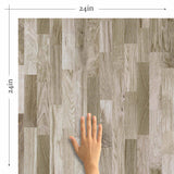 Brown Wood Peel and Stick Removable Wallpaper