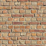 Red and Orange Brick Texture Peel and Stick Removable Wallpaper
