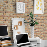 Red and Orange Brick Texture Peel and Stick Removable Wallpaper