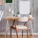 Grey Faux Wood Peel and Stick Removable Wallpaper 6815