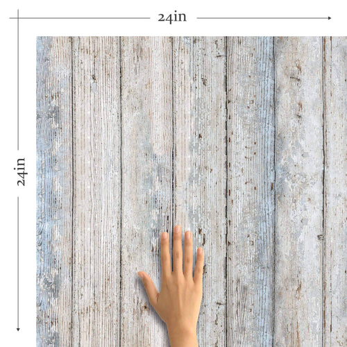 Grey Faux Wood Peel and Stick Removable Wallpaper 6820