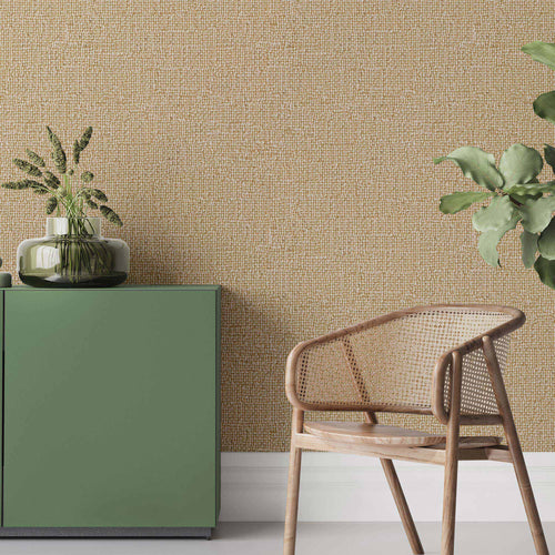 Add a tactile quality to any setting through this fabric textured peel and stick wallpaper.