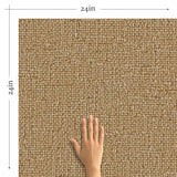 Add a tactile quality to any setting through this fabric textured peel and stick wallpaper.