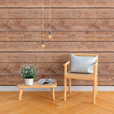 Brown Shiplap Peel and Stick Removable Wallpaper
