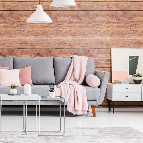 Brown Shiplap Peel and Stick Removable Wallpaper