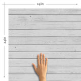 Grey Shiplap Textured Removable Wallpaper 365b| Walls By Me