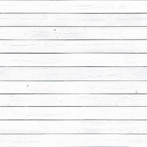 White Shiplap Textured Peel and Stick Removable Wallpaper