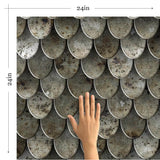 Bronze and Black Abstract Texture Removable Wallpaper 0625| Walls By Me