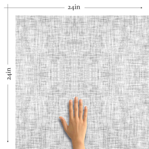 White and Black Imitation Peel and Stick Removable Wallpaper