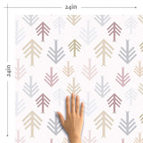 Pink and Grey Boho Style Themed Removable Wallpaper 7708 | Walls By Me