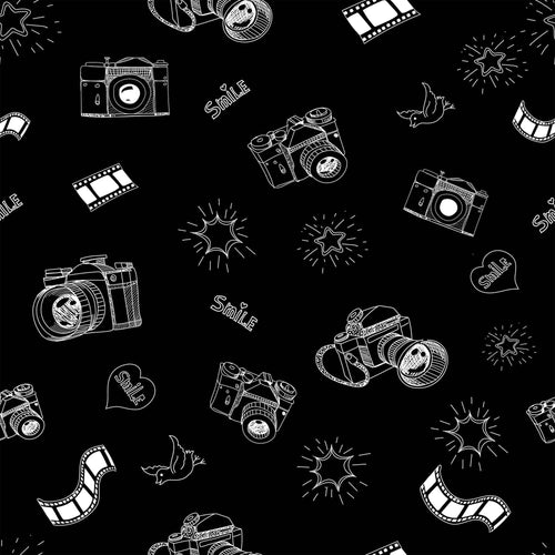 Black and White Vintage Themed Removable Wallpaper 7140| Walls By Me