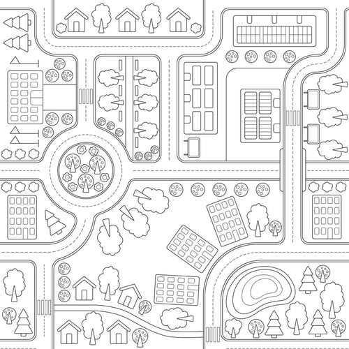 Black City Themed Removable Wallpaper 4140| Walls By Me