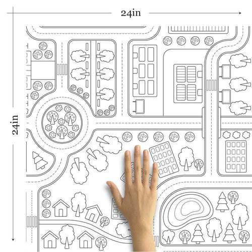 Black City Themed Removable Wallpaper 4140| Walls By Me