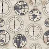 Grey and Beige Themed Peel and Stick Removable Wallpaper