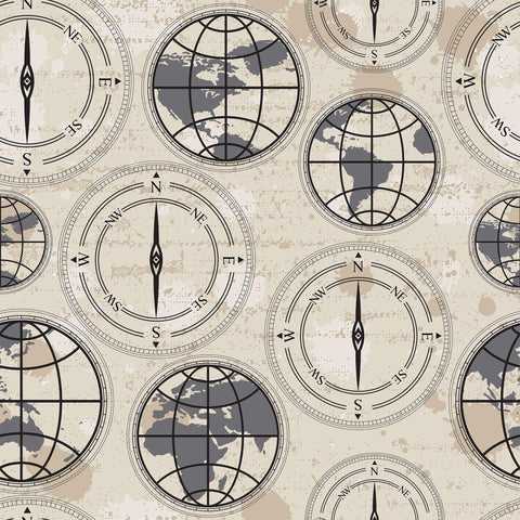 Grey and Beige Themed Peel and Stick Removable Wallpaper