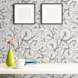 Black and White Geometric Themed Removable Wallpaper 8069| Walls By Me
