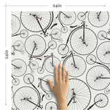 Black and White Geometric Themed Removable Wallpaper 8069| Walls By Me