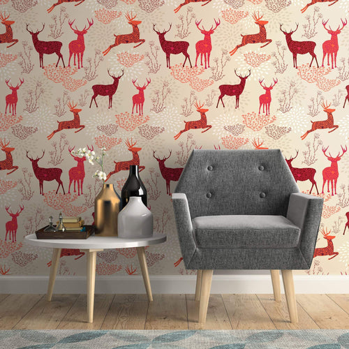 Orange adn Purple Nature Themed Removable Wallpaper 6957| Walls By Me