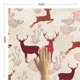 Orange adn Purple Nature Themed Removable Wallpaper 6957| Walls By Me